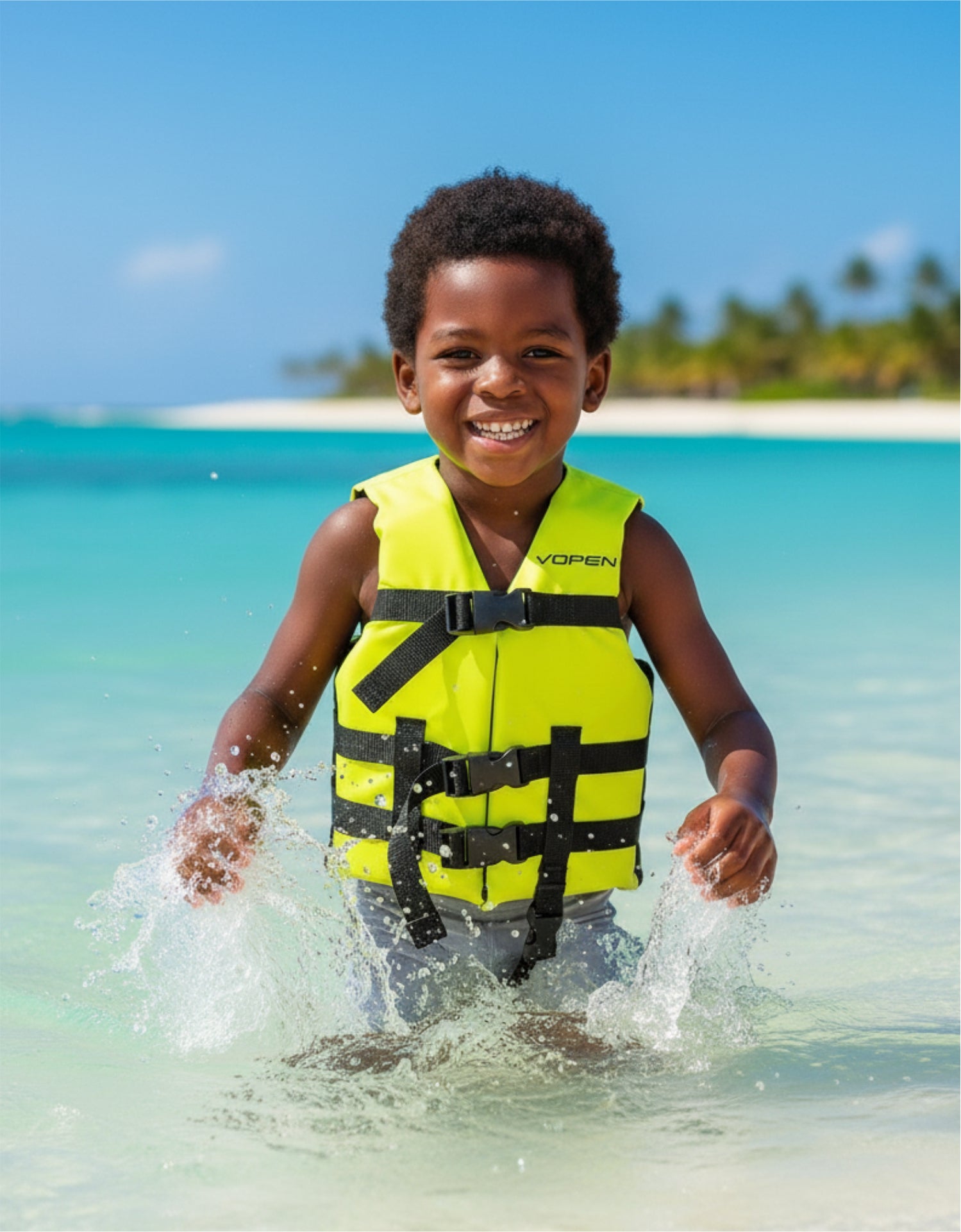 Colete Salva Vidas Infantil Homologado Nylon Colors