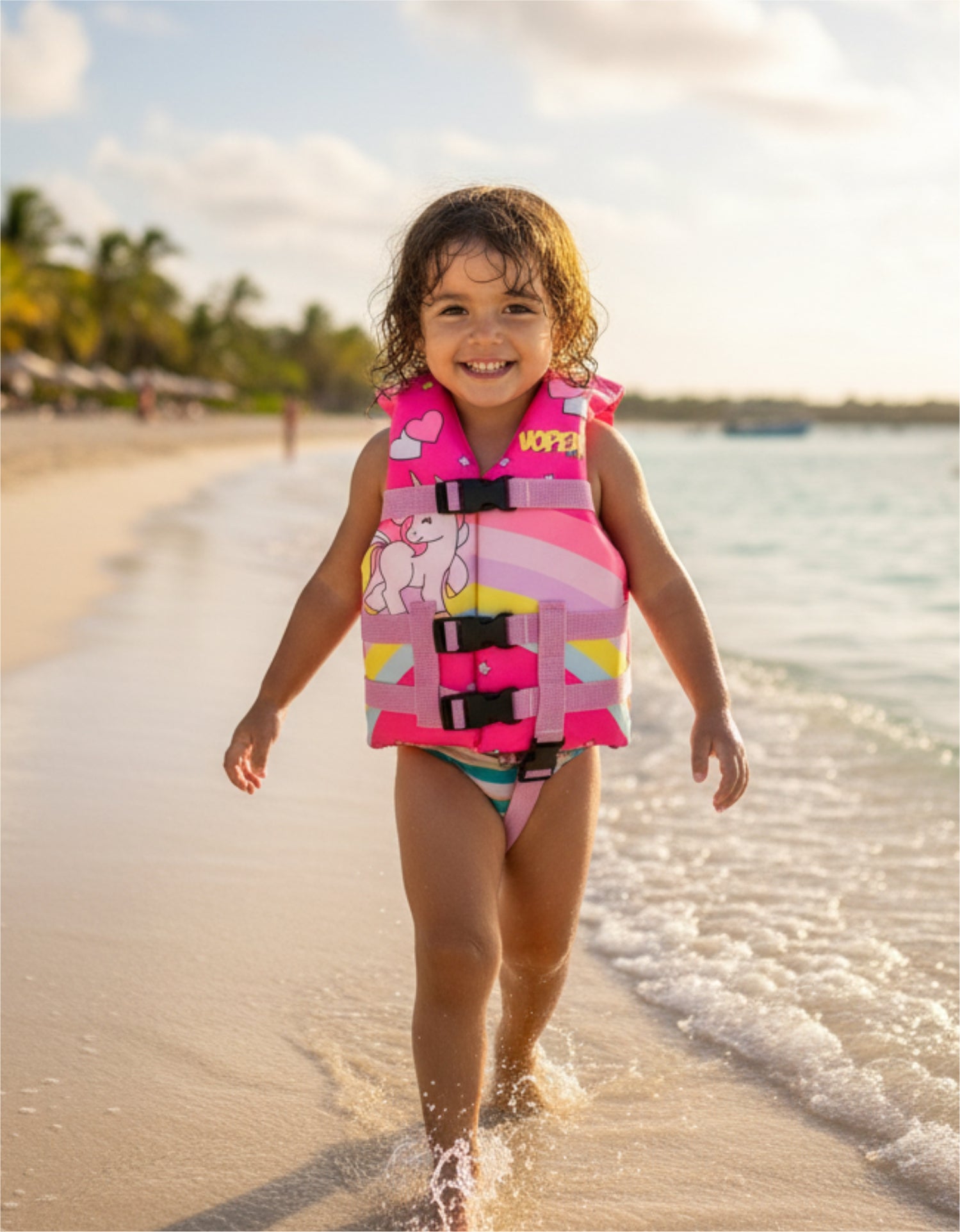 Colete Salva Vidas Infantil Homologado Nylon Fun