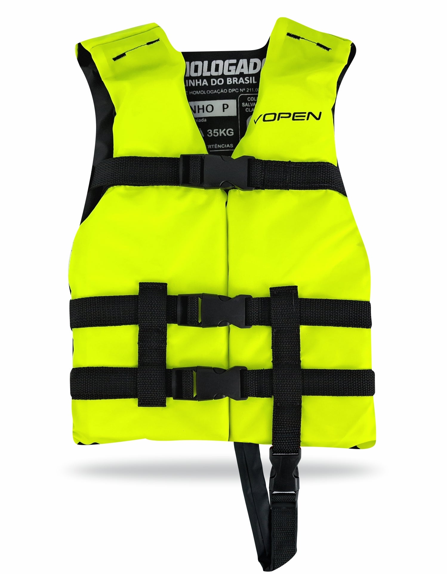 Colete Salva Vidas Infantil Homologado Nylon Colors