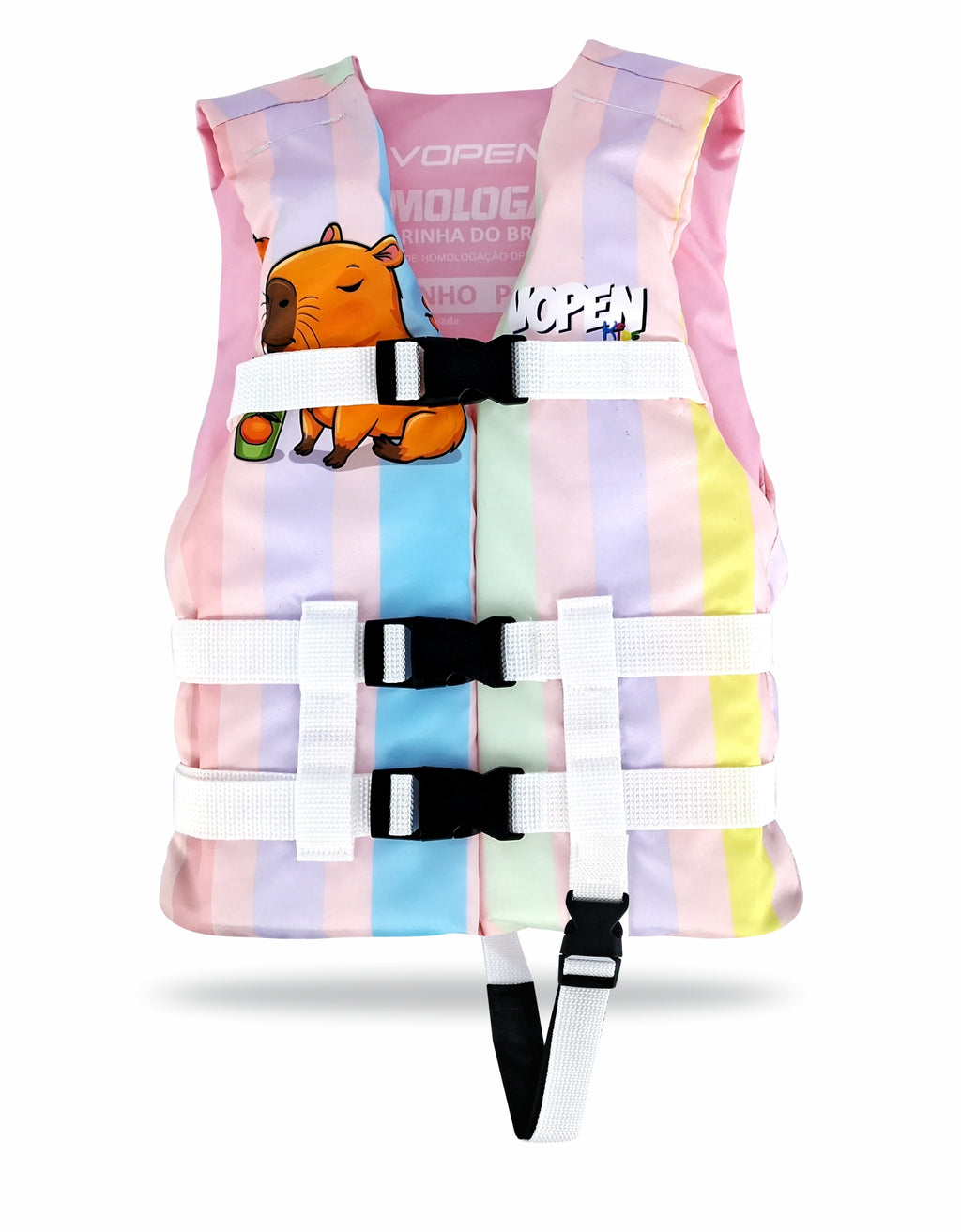 Colete Salva Vidas Infantil Homologado Nylon Fun