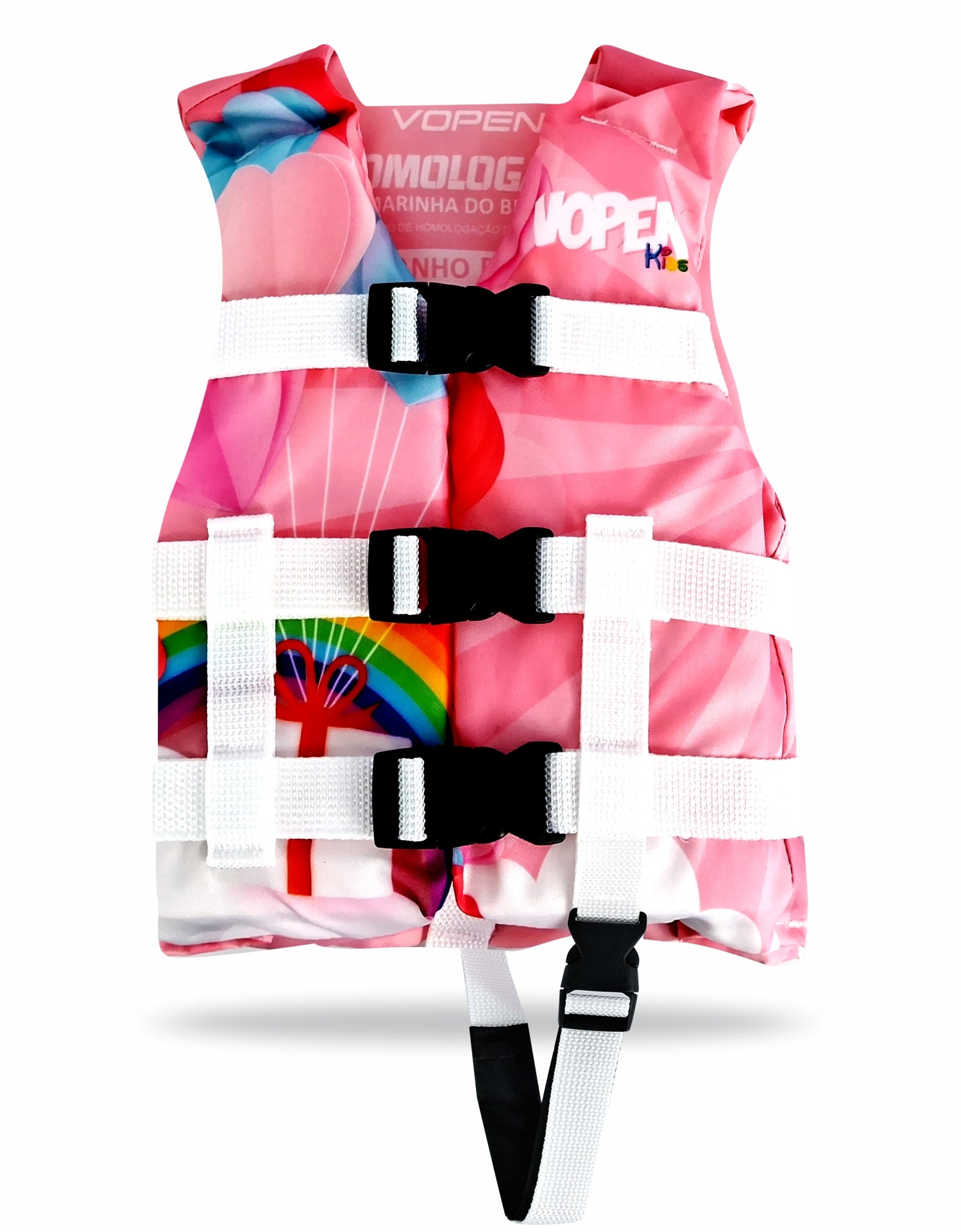 Colete Salva Vidas Infantil Homologado Nylon Fun