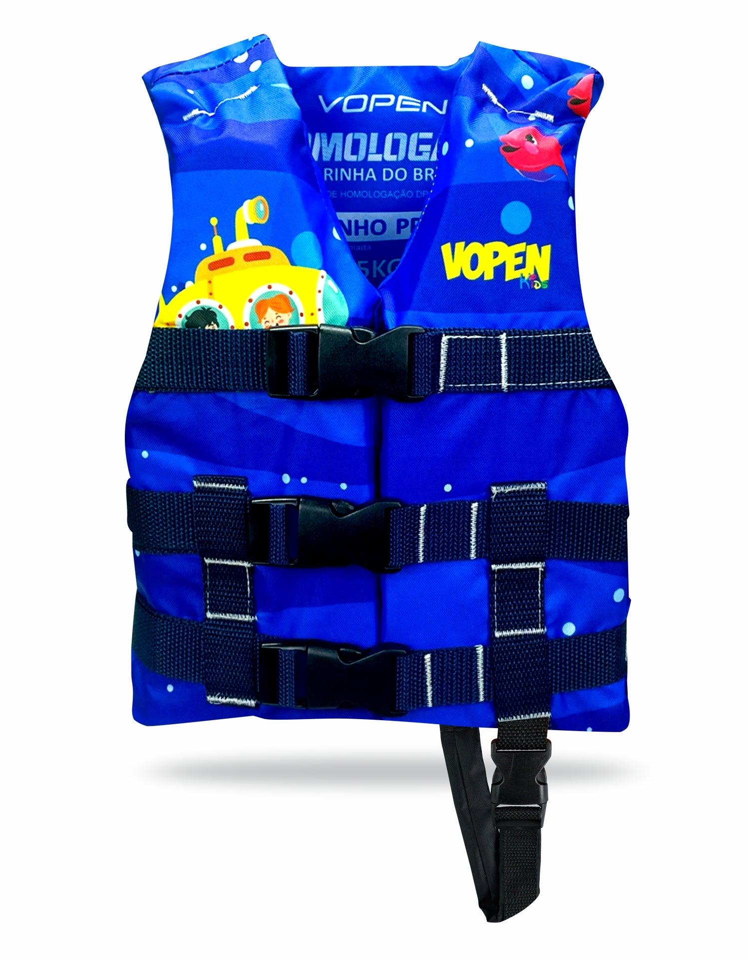 Colete Salva Vidas Infantil Homologado Nylon Fun