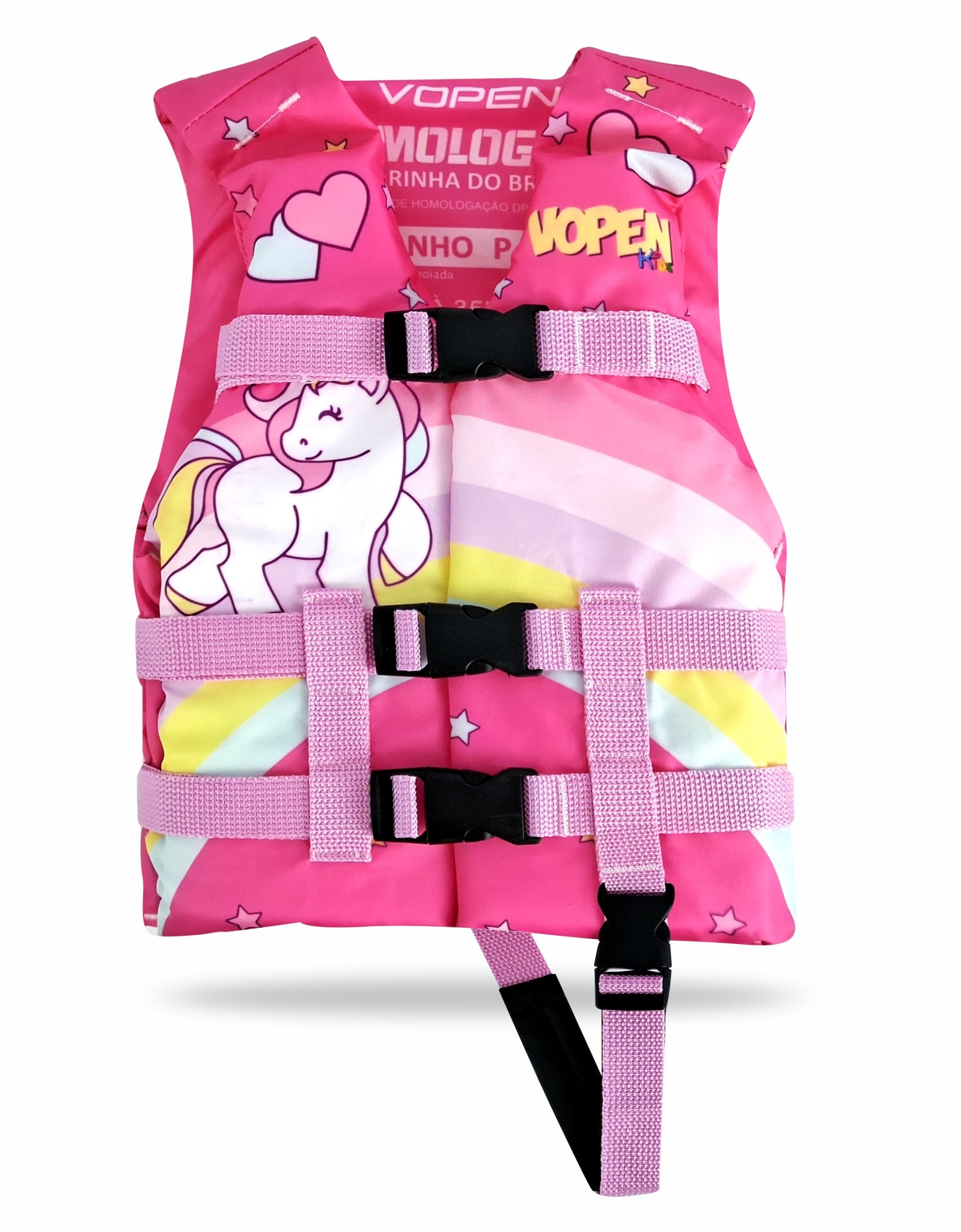 Colete Salva Vidas Infantil Homologado Nylon Fun