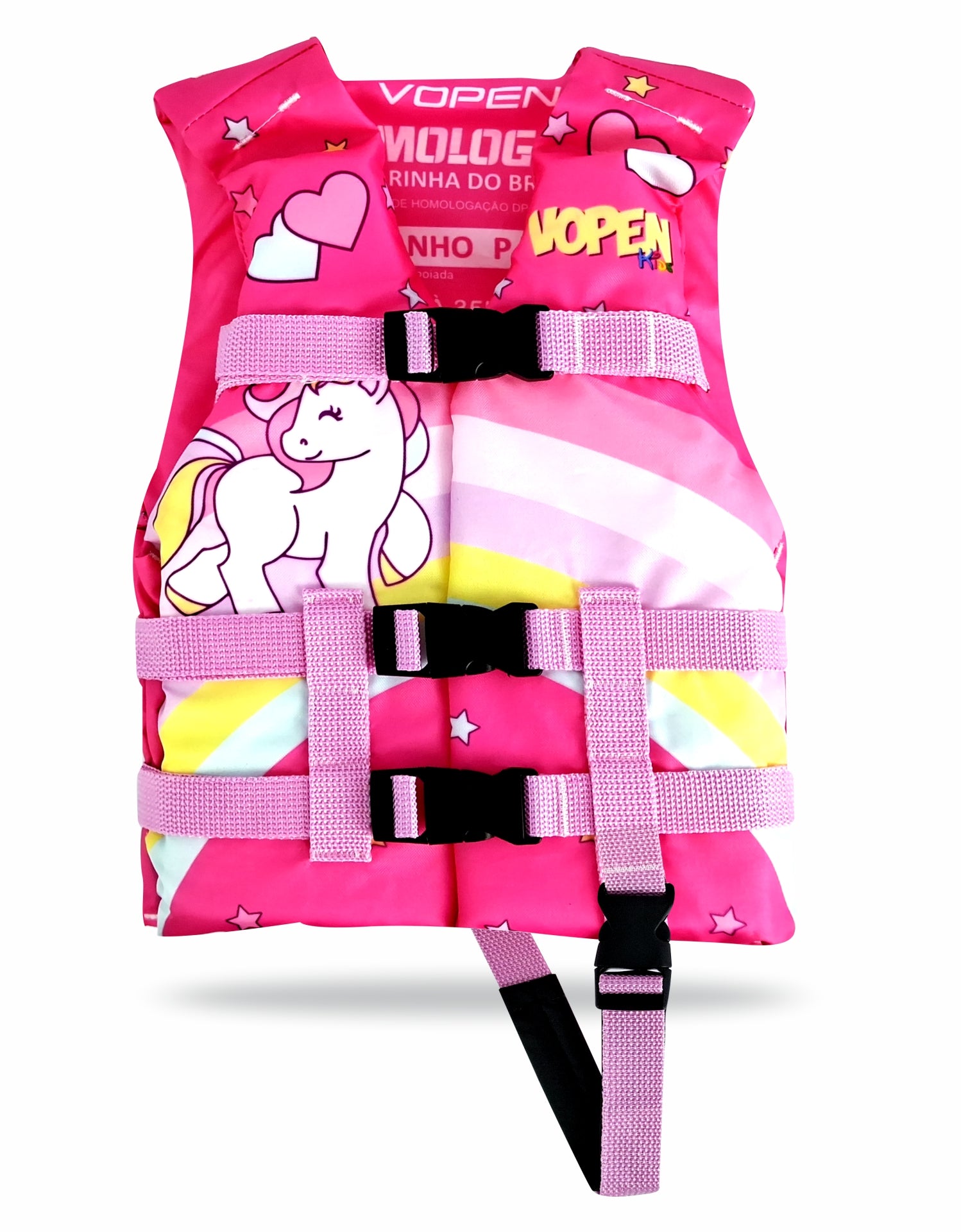 Colete Salva Vidas Infantil Homologado Nylon Fun