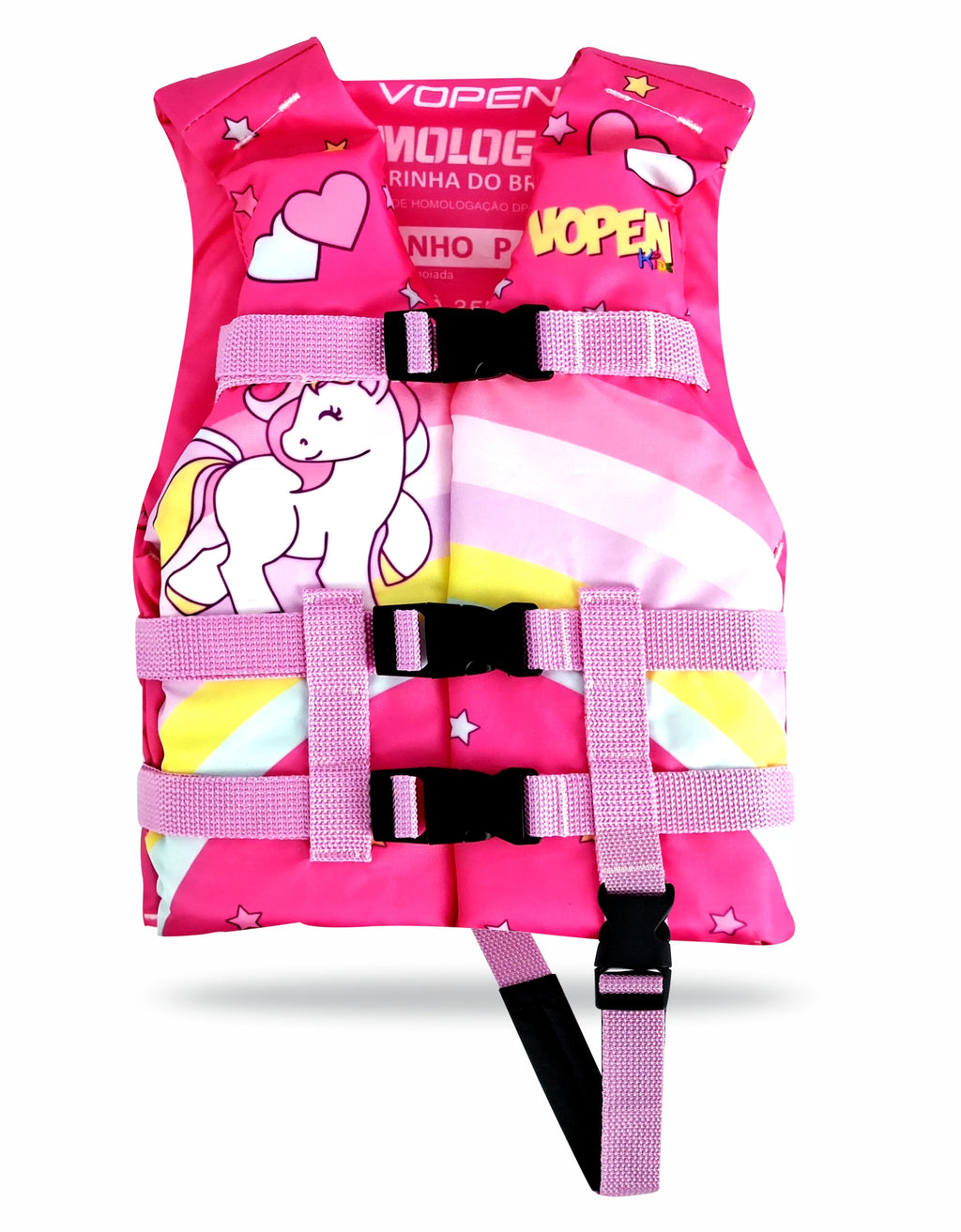 Colete Salva Vidas Infantil Homologado Nylon Fun