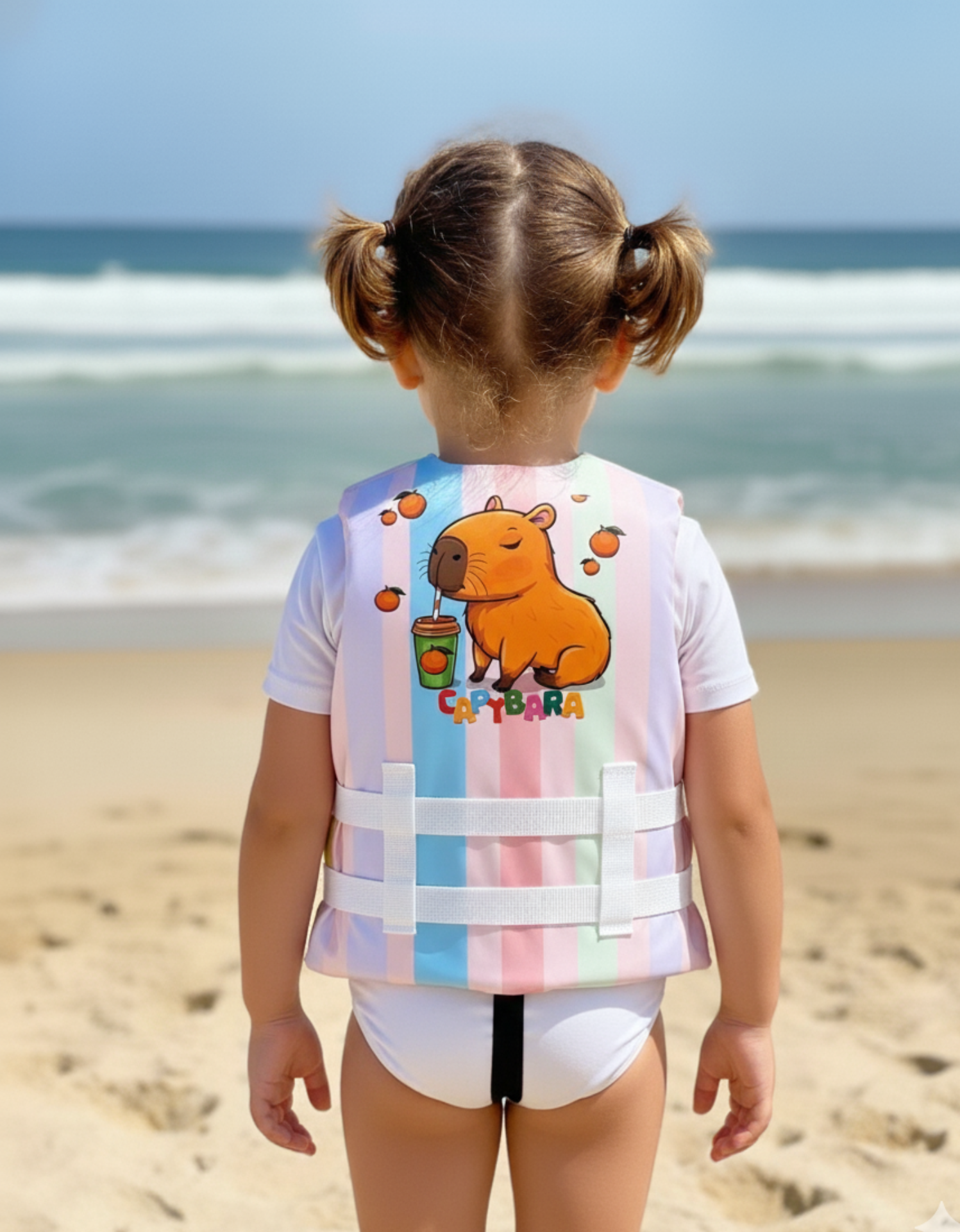 Colete Salva Vidas Infantil Homologado Nylon Fun