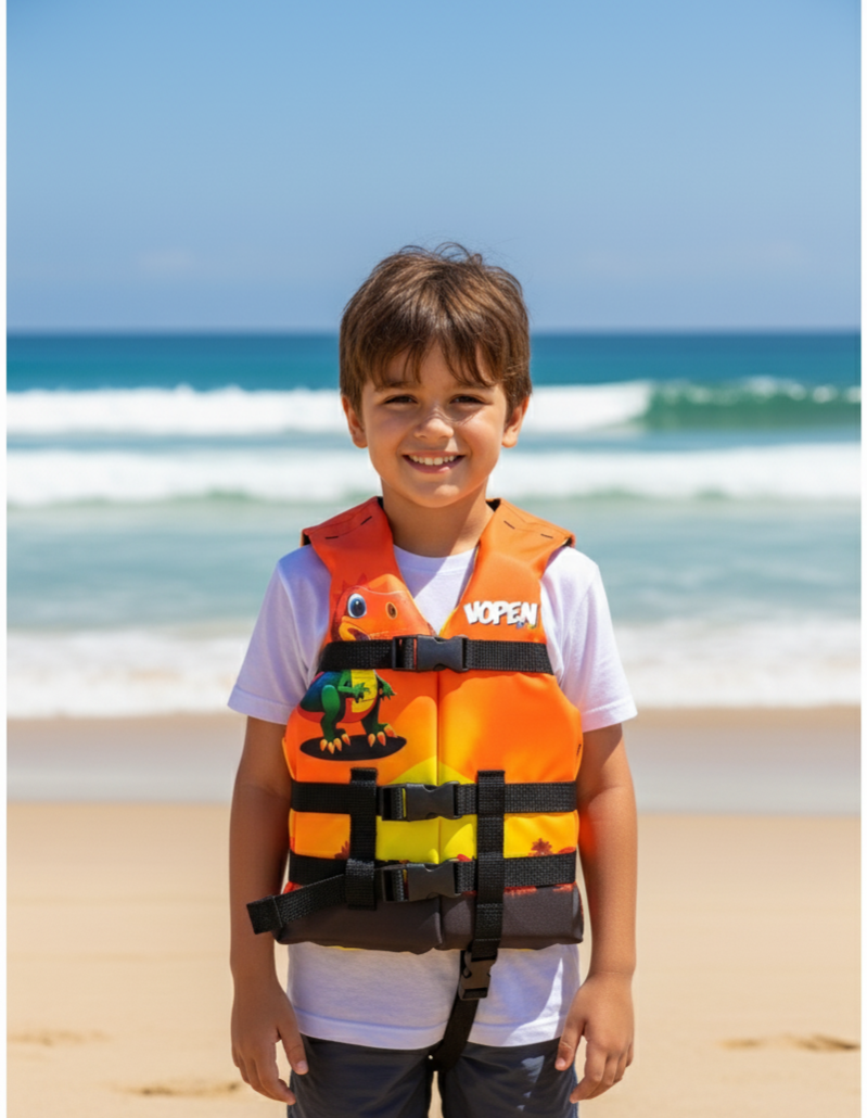 Colete Salva Vidas Infantil Homologado Nylon Fun