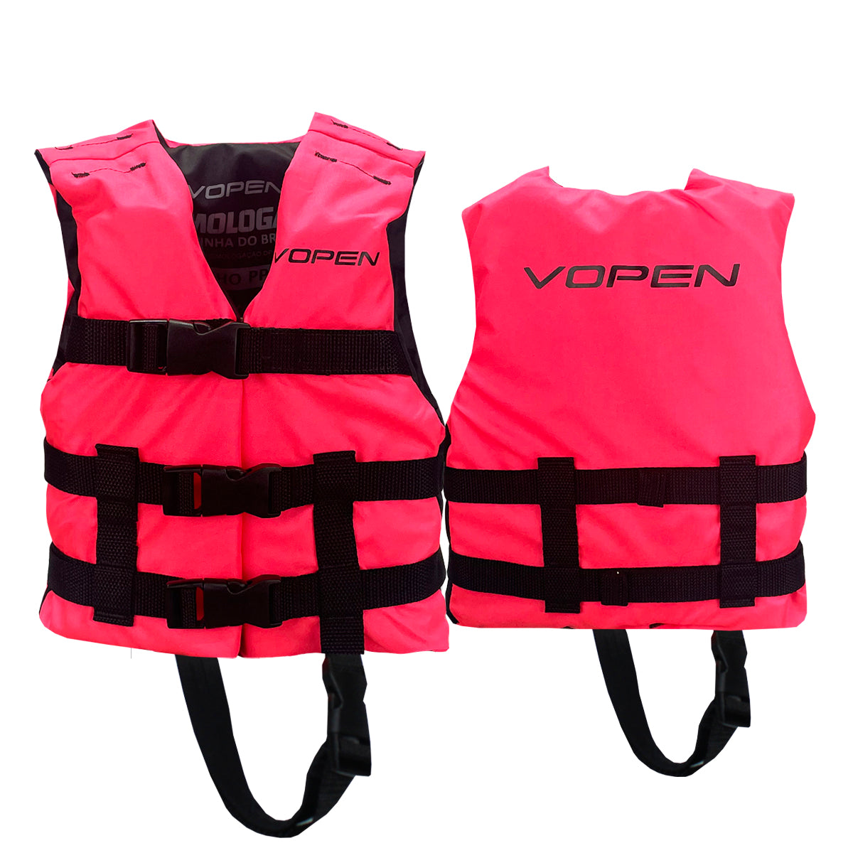 Colete Salva Vidas Infantil Homologado Nylon Colors