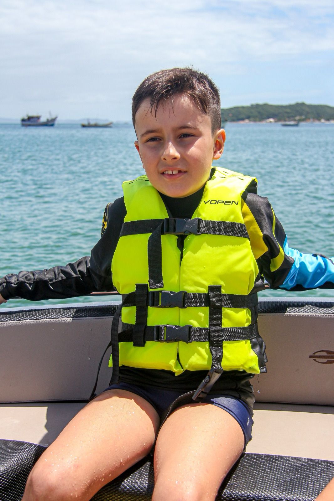 Colete Salva Vidas Infantil Homologado Nylon Colors