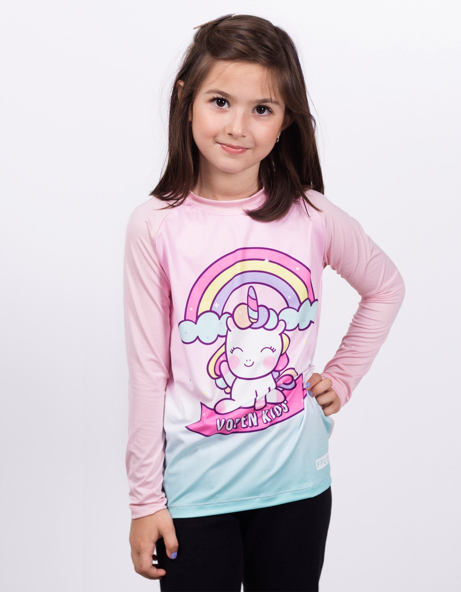 Camisa UV Infantil feminina com Proteção Solar Manga Longa