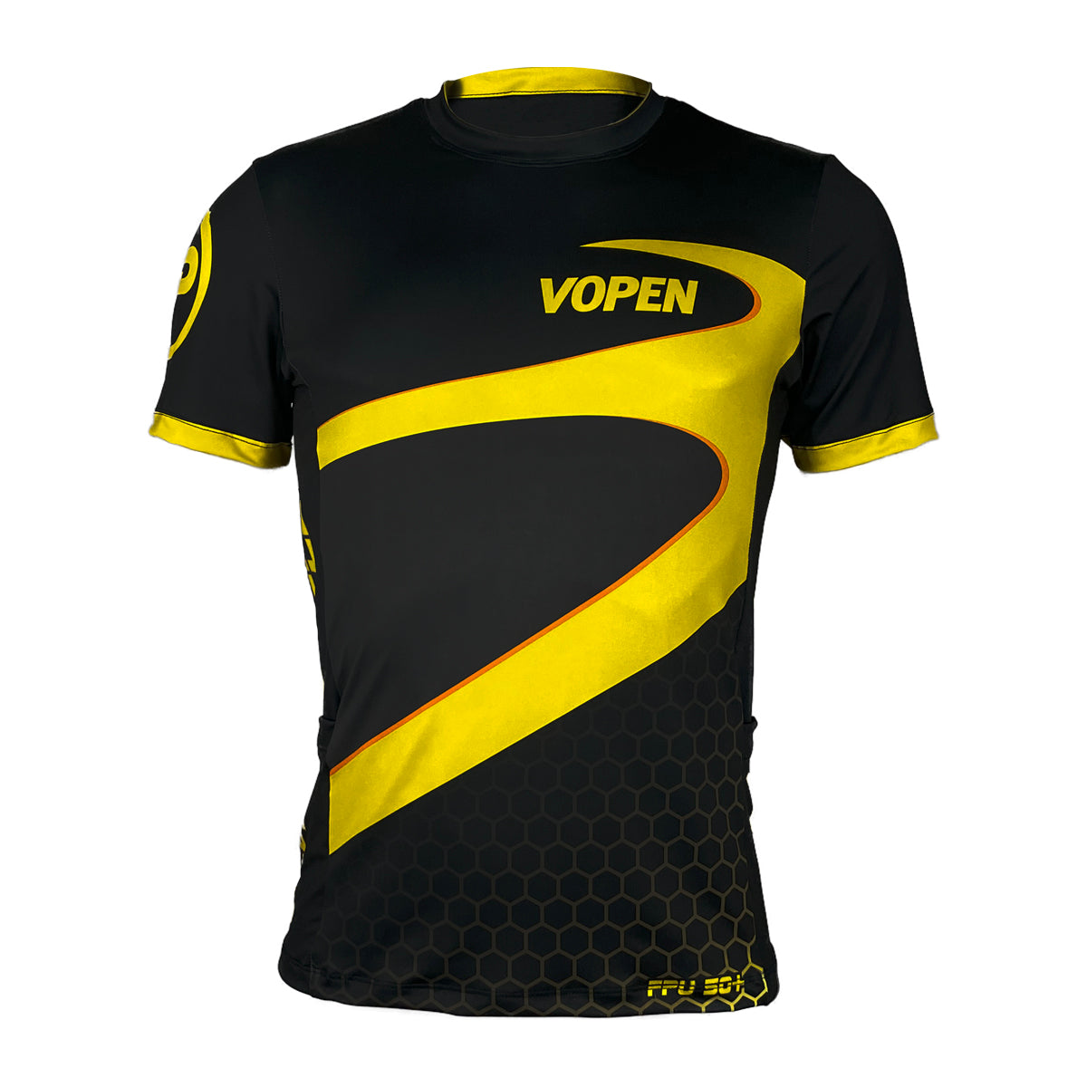 Camiseta Ciclismo Manga Curta Masculina FPU50+ - Amarelo