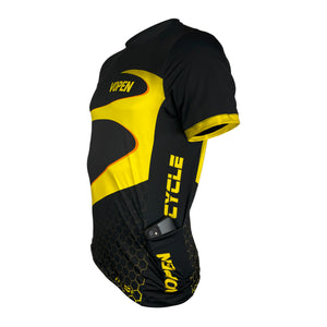 Camiseta Ciclismo Manga Curta Masculina FPU50+ - Amarelo