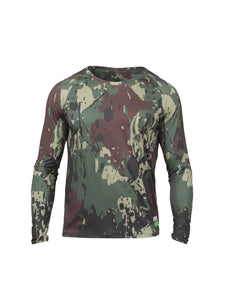 Camisa UV Masculina com Proteção Solar Manga Longa Army