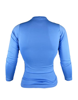 Camisa Feminina Ciclismo Manga Longa FPU50+ Bolsos na Laterais