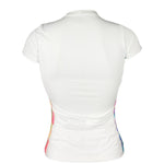Camisa Feminina Manga Curta FPU50+ Bolsos nas Costas Tie Dye
