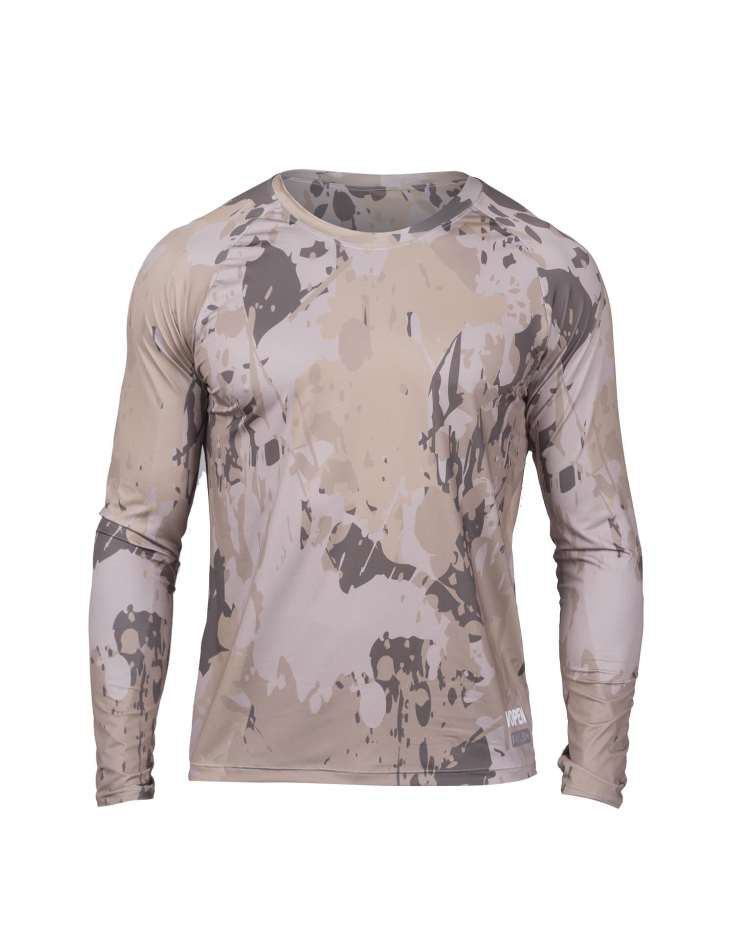 Camisa UV Masculina com Proteção Solar Manga Longa Army